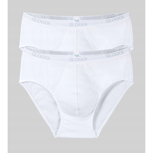 Sloggi men Basic Midi 2P, Kolor: biały, Rozmiar: M