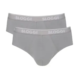 Sloggi Men GO ABC Midi 2P, Kolor: jasny szary, Rozmiar: S