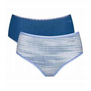Sloggi Go High Waist C2P, Kolor: granat i niebieski, Rozmiar: XL