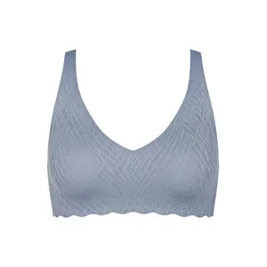 Sloggi ZERO Feel Bliss Soft bra, Kolor: szaroniebieski, Rozmiar: L