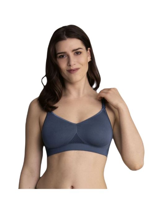 Top do karmienia z miękkimi miskami bez fiszbin Anita Seamless 5096 granatowoszary, Kolor: granatowoszary, Rozmiar: S  sklep ebielizna.pl
