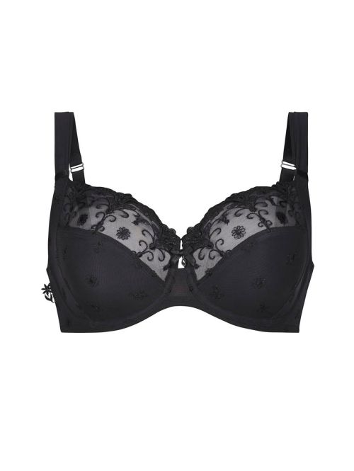 Elegancki biustonosz z miękkimi miseczkami na fiszbinach Anita Edelweiss 5608 czarny, Kolor: czarny, Rozmiar: 80C  sklep ebielizna.pl