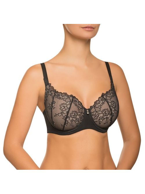 Biustonosz NIKOL DJUMON 15177 Valens Spacer Cup czarny, Kolor: czarny, Rozmiar: 85E  sklep ebielizna.pl