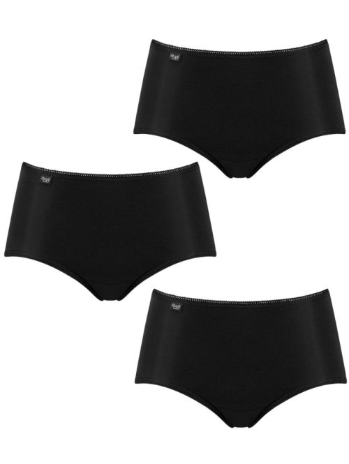 Majtki damskie sloggi 24/7 Microfibre H Midi C3P, Kolor: czarny, Rozmiar: 40  sklep ebielizna.pl