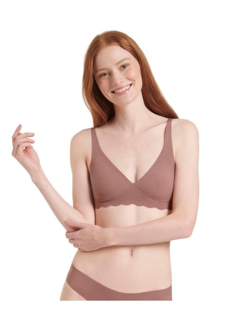 Biustonosz sloggi ZERO Microfibre 2.0 Soft Bra, Kolor: brązowy, Rozmiar: XL  sklep ebielizna.pl