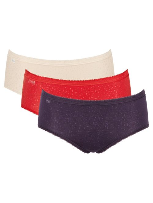 Majtki damskie sloggi Basic+ Midi C3P Holiday, Kolor: wielokolorowy, Rozmiar: 40  sklep ebielizna.pl