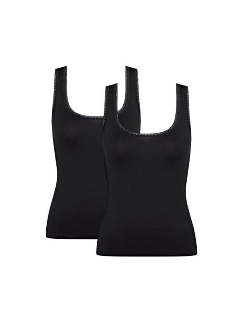 2 x Koszulka damska sloggi GO Tank Top C2P, Kolor: czarny, Rozmiar: XS  sklep ebielizna.pl