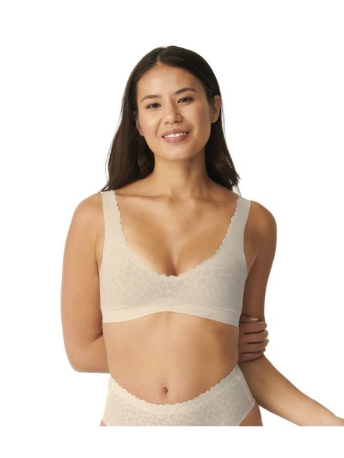 Biustonosz sloggi Zero Feel Lace 2.0 Bralette, Kolor: beżowy, Rozmiar: L  sklep ebielizna.pl