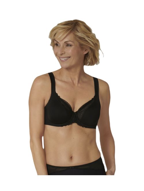 Biustonosz miękki z fiszbinami Triumph Modern Lace+Cotton W, Kolor: czarny, Rozmiar: 85D  sklep ebielizna.pl