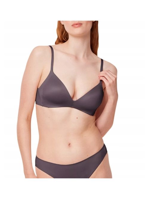 Biustonosz bez fiszbin z usztywnianymi miseczkami Triumph Body Make-Up Soft Touch P EX wrzosowy, Kolor: wrzosowy, Rozmiar: 85A  sklep ebielizna.pl