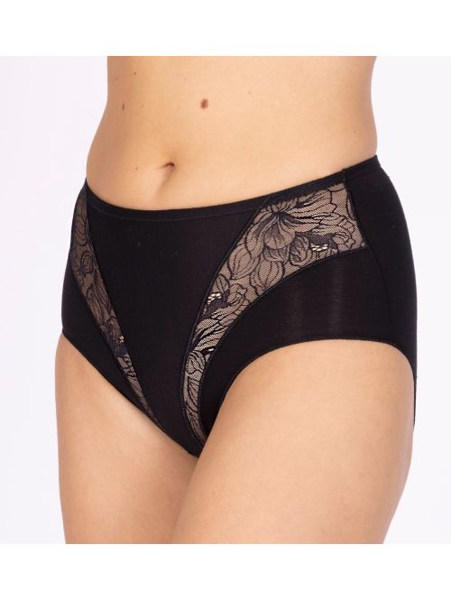 Majtki wyszczuplające Nina Von C. 45 160 951 Cotton Shape Maxi Brief czarny, Kolor: czarny, Rozmiar: 38  sklep ebielizna.pl