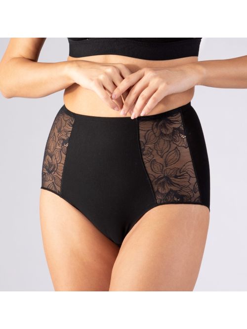 Wyszczuplające majtki Nina Von C. 45 180 951 Cotton Shape Maxi Brief High czarny, Kolor: czarny, Rozmiar: 38  sklep ebielizna.pl