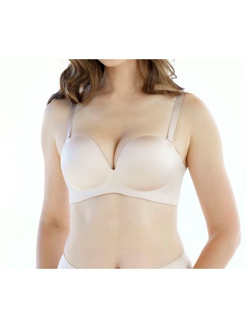 Biustonosz push-up Lauma 77D37 Invisible beżowy, Kolor: beżowy, Rozmiar: 75A  sklep ebielizna.pl