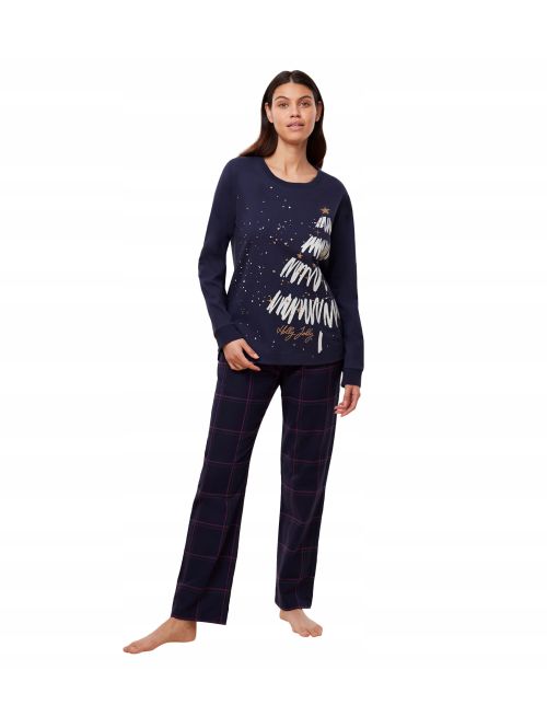 Piżama damska Triumph Winter Moments PK Buttons X, Kolor: granatowy, Rozmiar: 38  sklep ebielizna.pl