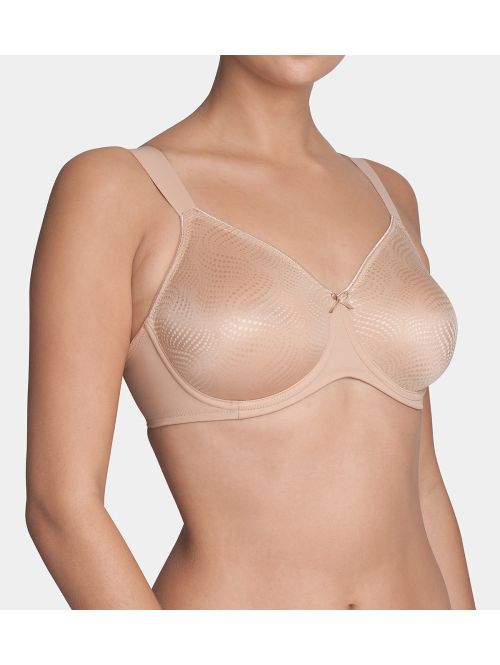 Miękki minimizer z fiszbinami na szerokich ramiączkach Triumph Essential Minimizer W Lace cielisty, Kolor: cielisty, Rozmiar: 85F  sklep ebielizna.pl