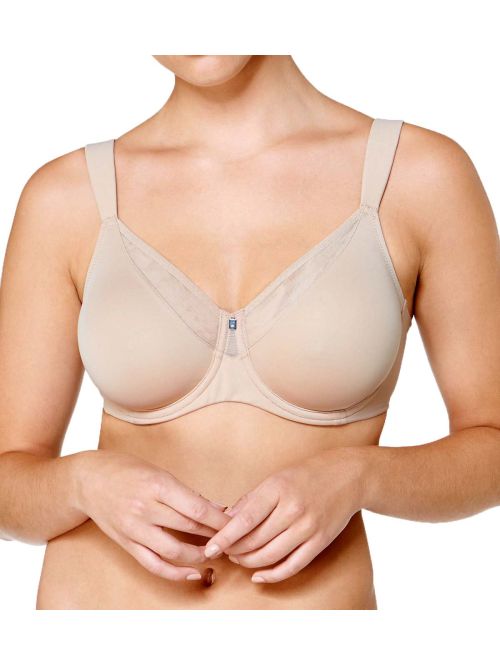 Miękki biustonosz z fiszbinami optycznie pomniejszający biust Triumph True Shape Sensation W01 cielisty, Kolor: cielisty, Rozmiar: 70D  sklep ebielizna.pl