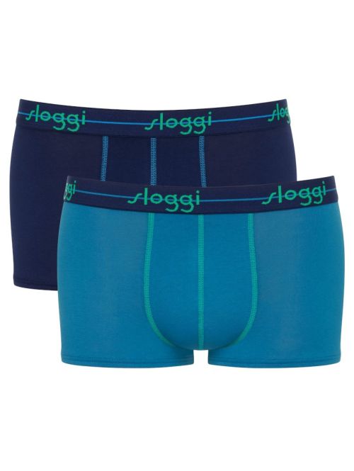 2 x Majtki męskie sloggi men Start Hipster C2P box, Kolor: niebieski, granatowy-V020, Rozmiar: L  sklep ebielizna.pl