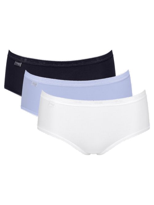 3 x Majtki damskie sloggi Basic+ Midi C3P, Kolor: wielokolorowy-V015, Rozmiar: 38  sklep ebielizna.pl
