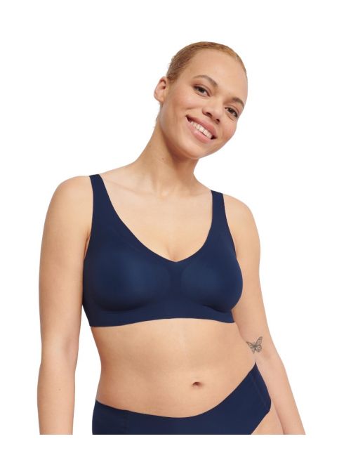 Biustonosz  gładki sloggi ZERO Feel 2.0 Bralette, Kolor: granatowy, Rozmiar: XS  sklep ebielizna.pl