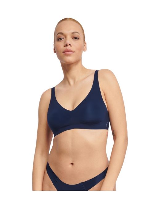 Biustonosz gładki sloggi ZERO Feel 2.0 Soft bra, Kolor: granatowy, Rozmiar: M  sklep ebielizna.pl