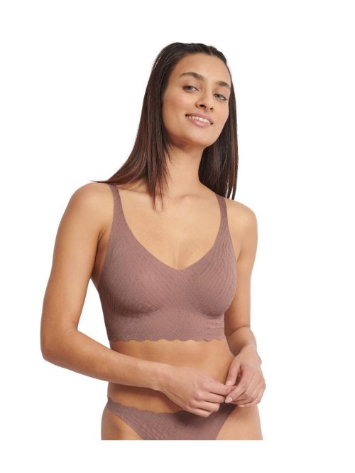 Biustonosz braletka sloggi ZERO Feel Bliss Bralette, Kolor: kakaowy, Rozmiar: XS  sklep ebielizna.pl