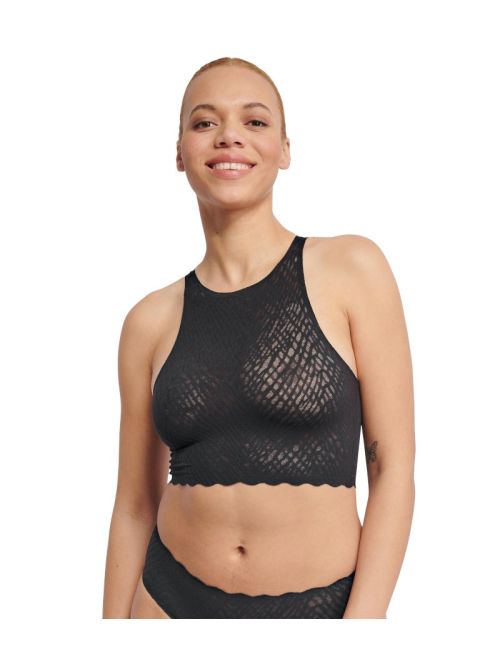 Top damski sloggi ZERO Feel Bliss Crop Top, Kolor: czarny, Rozmiar: XS  sklep ebielizna.pl