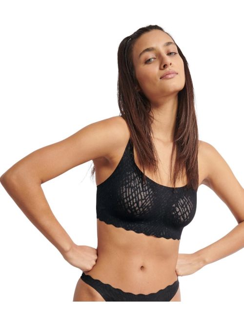 Biustonosz top sloggi ZERO Feel Bliss Top, Kolor: czarny, Rozmiar: S  sklep ebielizna.pl