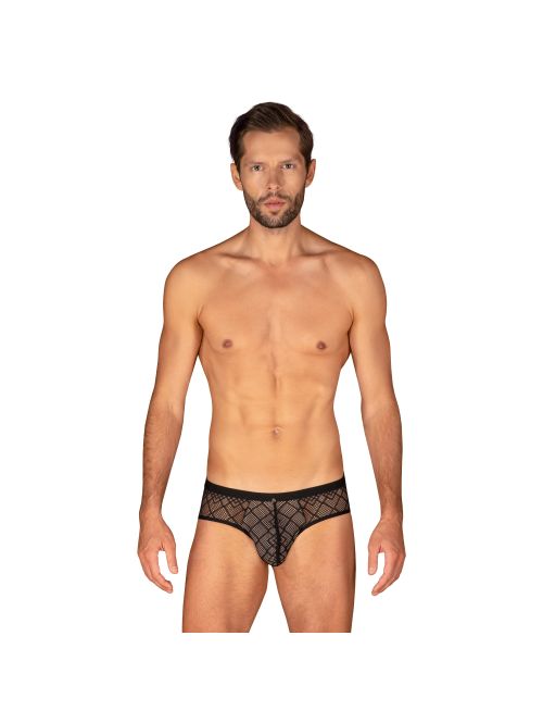 Obsessive slipy Severio jockstrap czarne, Kolor: czarny, Rozmiar: S/M  sklep ebielizna.pl