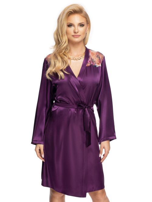 Szlafrok Shelby Purple, Rozmiar: M  sklep ebielizna.pl