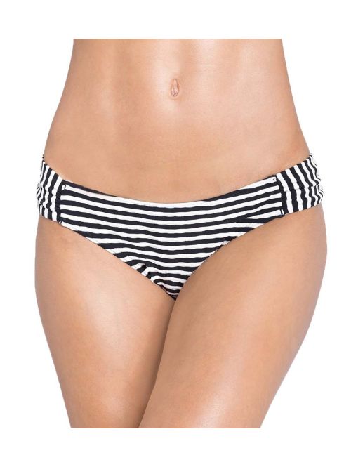 Dół od stroju kąpielowego Triumph Ocean Ripple Mini czarny z ecru  sklep ebielizna.pl