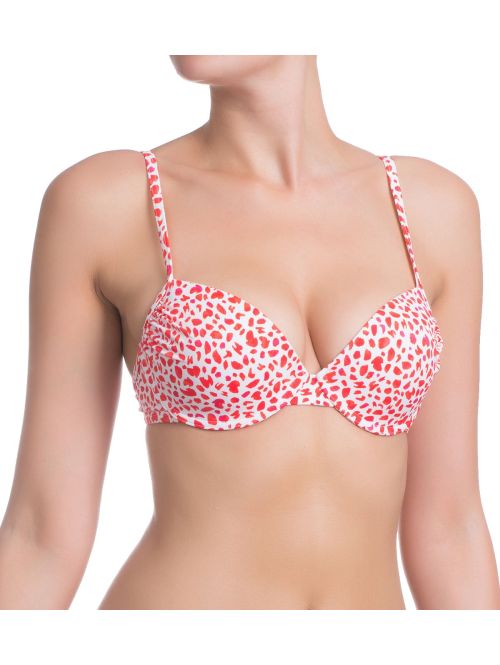 Góra od stroju kąpielowego Triumph Mix & Match 16 pt CTOWP czerwony z białym  sklep ebielizna.pl