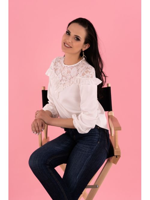 Bluzka Hiron White, Kolor: WHITE, Rozmiar: S  sklep ebielizna.pl
