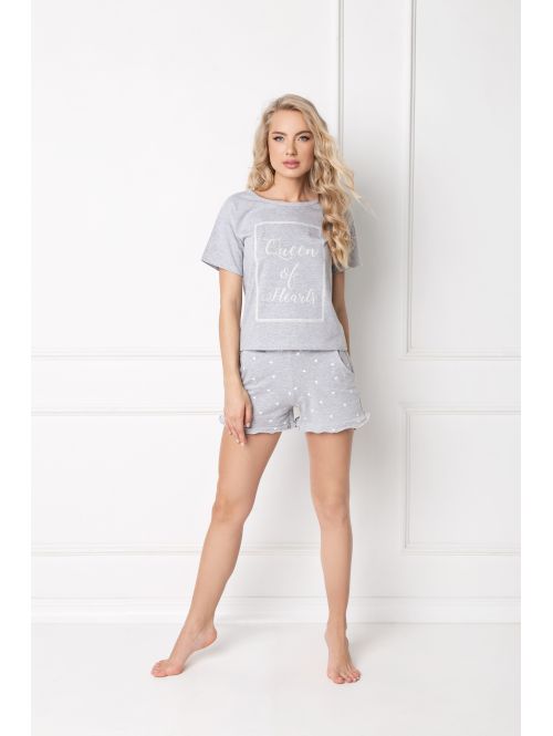 Piżama Hearty Short Grey, Kolor: szary, Rozmiar: XL  sklep ebielizna.pl