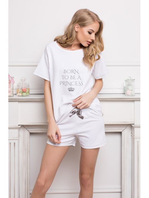 Princess Piżama Princess Short w kolorze białym, Kolor: biały, Rozmiar: XL  sklep ebielizna.pl