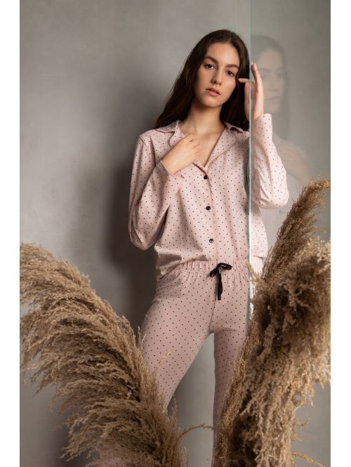 Piżama Eveline, Kolor: powder pink, Rozmiar: XL  sklep ebielizna.pl