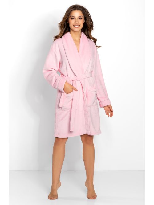 Momenti Per Me Szlafrok wiązany Cassidy Pink, Kolor: pink, Rozmiar: XL  sklep ebielizna.pl