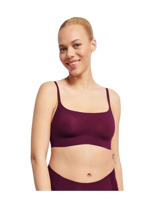 Sloggi Biustonosz usztywniany ZERO Feel 2.0 Ultra Bra, Kolor: bordowy, Rozmiar: S  sklep ebielizna.pl