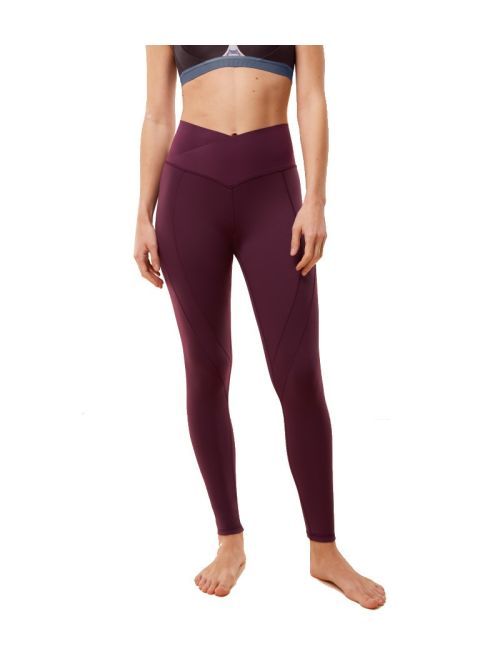 Triumph Legginsy damskie TriAction Cardio RTW High-Rise Leggings, Kolor: bordowy, Rozmiar: M  sklep ebielizna.pl