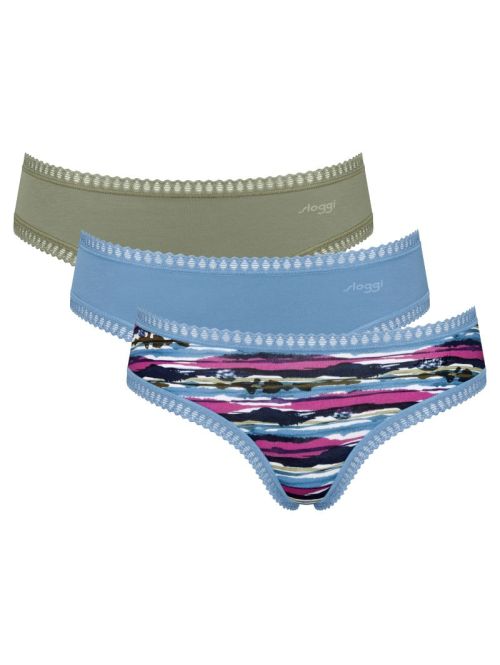 3 x Majtki damskie sloggi GO Crush Hipster C3P, Kolor: wielokolorowy, Rozmiar: XL  sklep ebielizna.pl