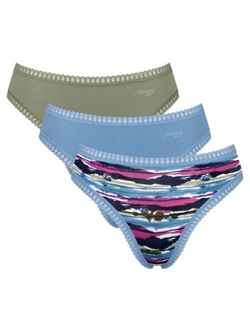 3 x Majtki damskie sloggi GO Crush High leg C3P, Kolor: wielokolorowy, Rozmiar: XL  sklep ebielizna.pl