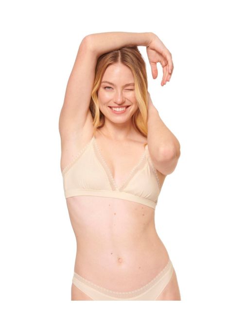Biustonosz braletka sloggi GO Ribbed Bralette, Kolor: angora, Rozmiar: L  sklep ebielizna.pl