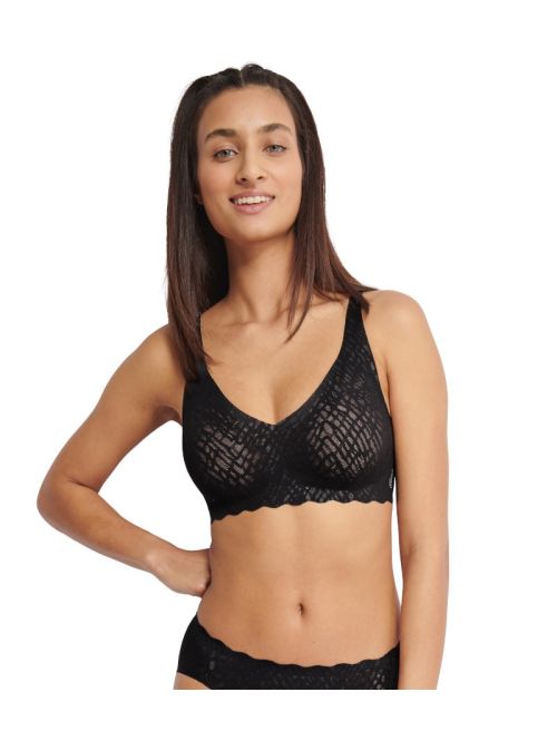 Sloggi Biustonosz bez fiszbin ZERO Feel Bliss Soft bra, Kolor: czarny, Rozmiar: L  sklep ebielizna.pl