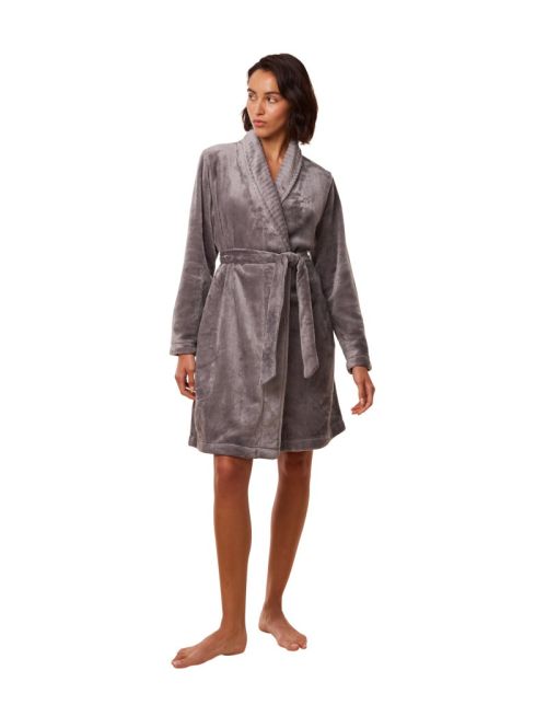 Triumph szlafrok damski Robes Fleece Robe 01, Kolor: cappuccino, Rozmiar: 44/46  sklep ebielizna.pl