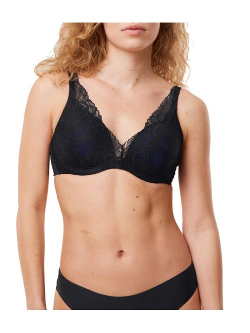 Triumph biustonosz usztywniany na fiszbinie Body Make-Up Illusion Lace WP, Kolor: czarny, Rozmiar: 85D  sklep ebielizna.pl