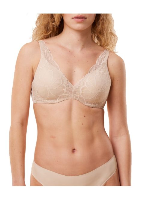 Triumph biustonosz usztywniany na fiszbinie Body Make-Up Illusion Lace WP, Kolor: biszkoptowy, Rozmiar: 75B  sklep ebielizna.pl