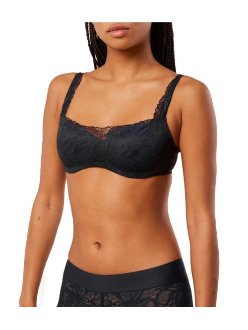 Biustonosz balkonetka Triumph Body Make-Up Illusion Lace Balconette, Kolor: czarny, Rozmiar: 70C  sklep ebielizna.pl