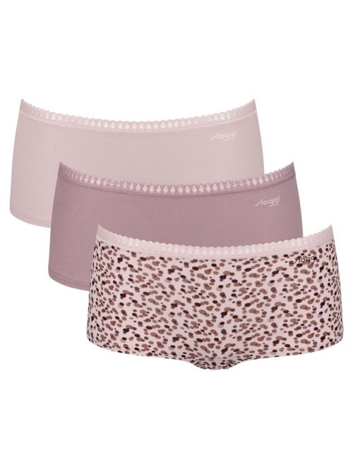 3 x Majtki damskie sloggi GO Crush Short C3P, Kolor: wielokolorowy-V001, Rozmiar: XL  sklep ebielizna.pl
