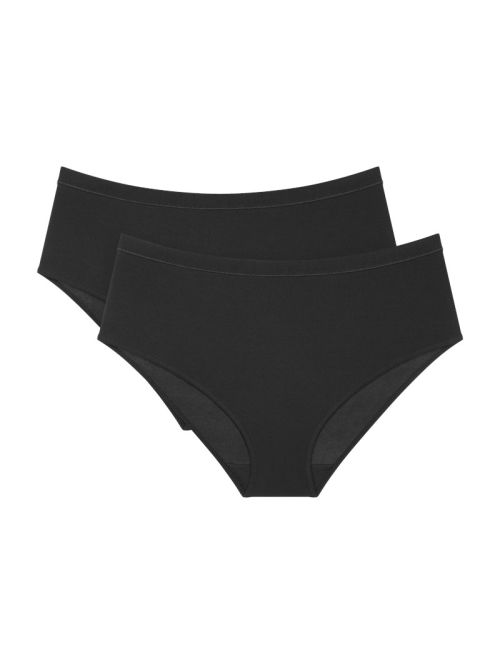 Triumph dwupak majtki damskie midi Sense of Modal Midi 2P, Kolor: czarny, Rozmiar: XL  sklep ebielizna.pl