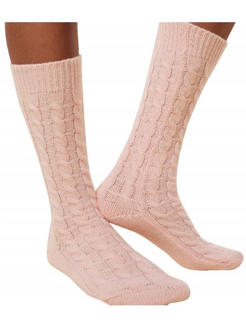 Skarpety damskie Triumph Accessories Rib Socks 01, Kolor: różowy, Rozmiar: ONE SIZE  sklep ebielizna.pl