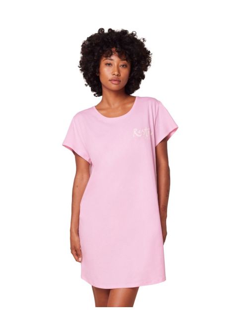 Koszula nocna Nightdresses NDK 02 X, Kolor: pudrowy róż, Rozmiar: 38  sklep ebielizna.pl